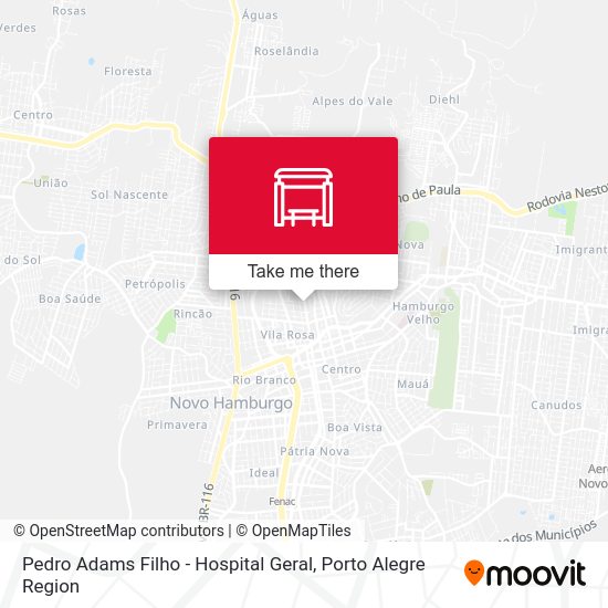 Pedro Adams Filho - Hospital Geral map