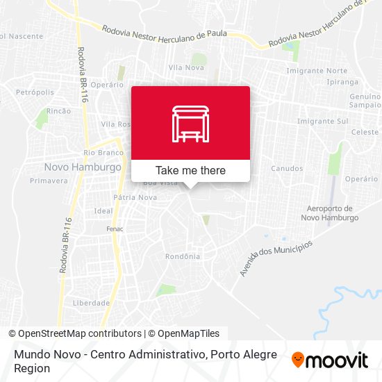 Mundo Novo - Centro Administrativo map
