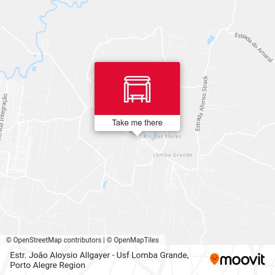 Estr. João Aloysio Allgayer - Usf Lomba Grande map