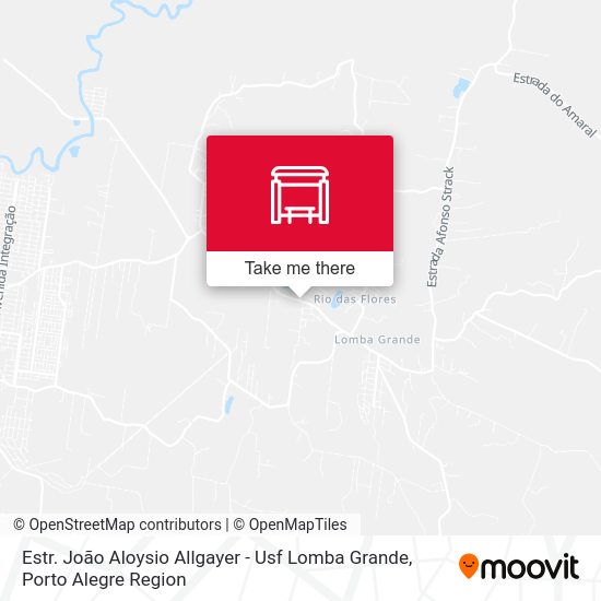 Estr. João Aloysio Allgayer - Usf Lomba Grande map