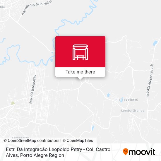 Estr. Da Integração Leopoldo Petry - Col. Castro Alves map