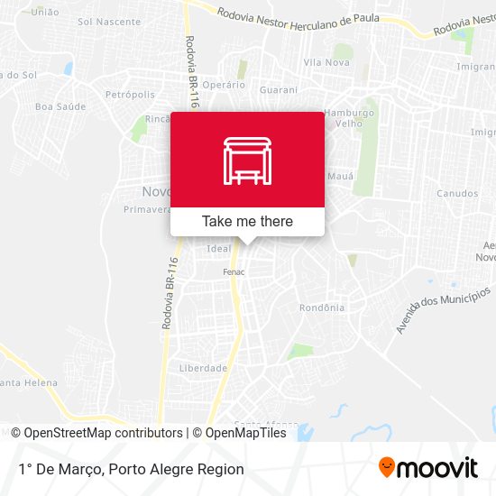 1° De Março map