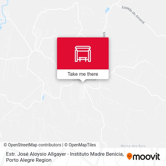 Estr. José Aloysio Allgayer - Instituto Madre Benícia map