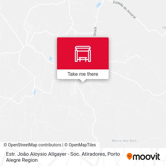 Estr. João Aloysio Allgayer - Soc. Atiradores map