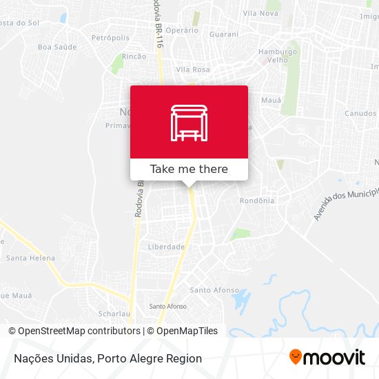 Nações Unidas map