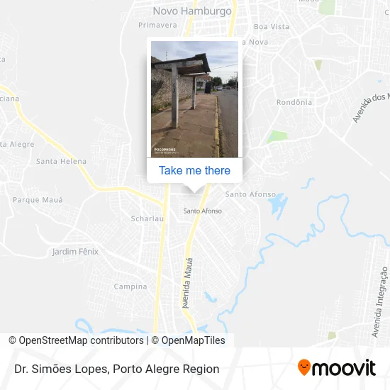 Dr. Simões Lopes map