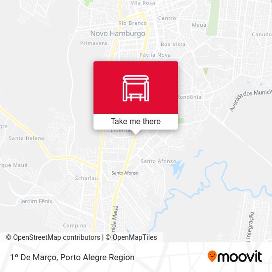 1º De Março map