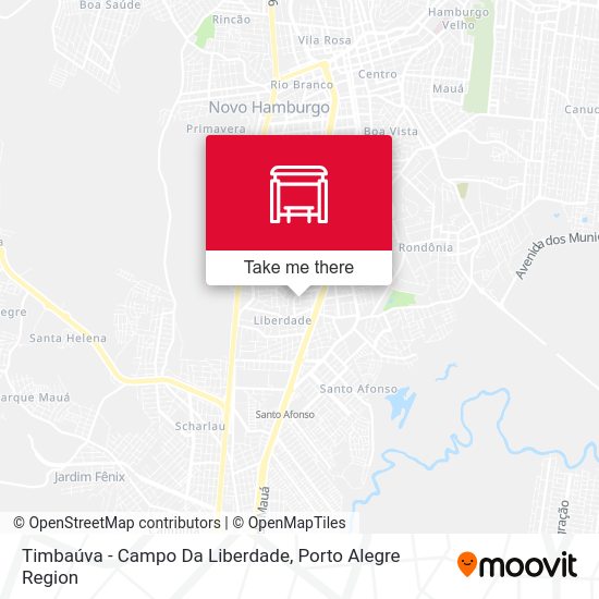 Timbaúva - Campo Da Liberdade map
