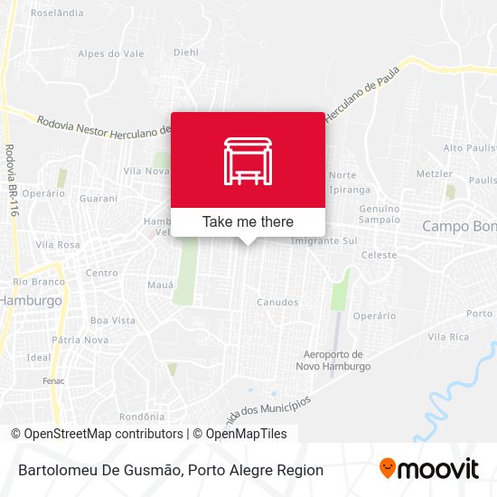 Bartolomeu De Gusmão map