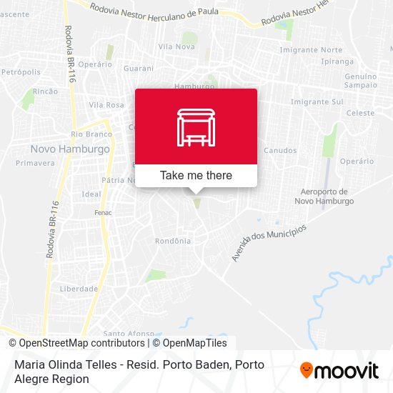 Mapa Maria Olinda Telles