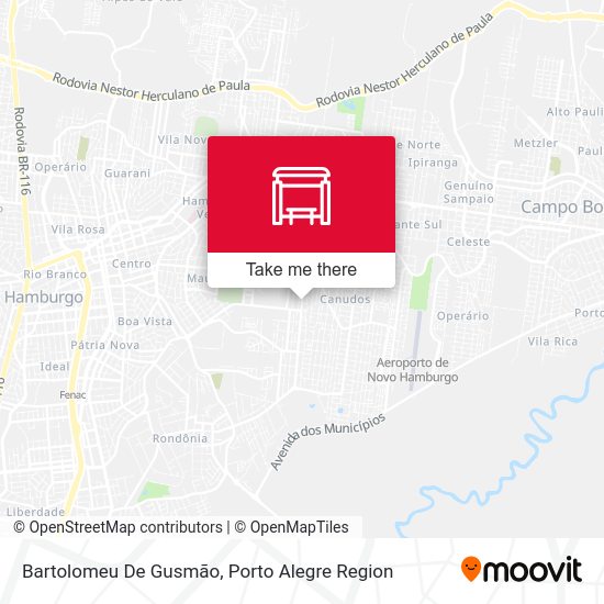 Bartolomeu De Gusmão map