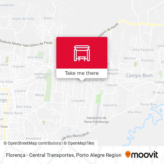 Florença - Central Transportes map