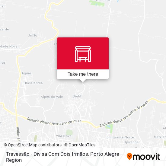 Travessão - Divisa Com Dois Irmãos map