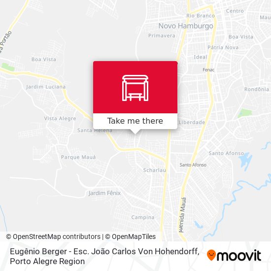 Eugênio Berger - Esc. João Carlos Von Hohendorff map
