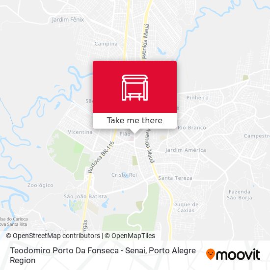 Teodomiro Porto Da Fonseca - Senai map