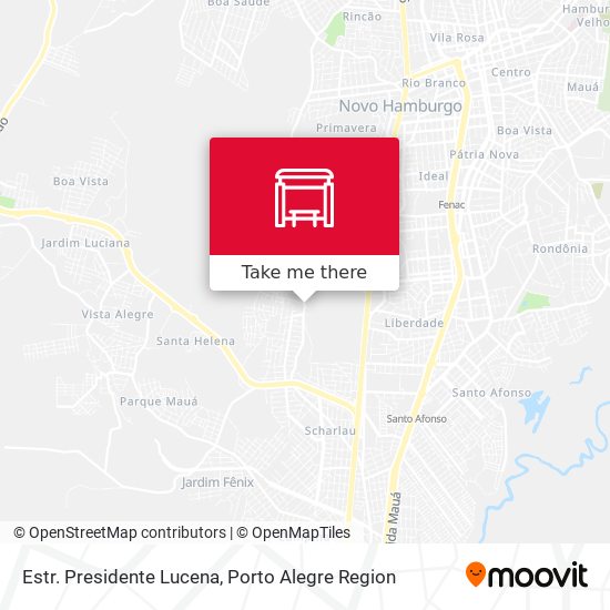 Estr. Presidente Lucena map