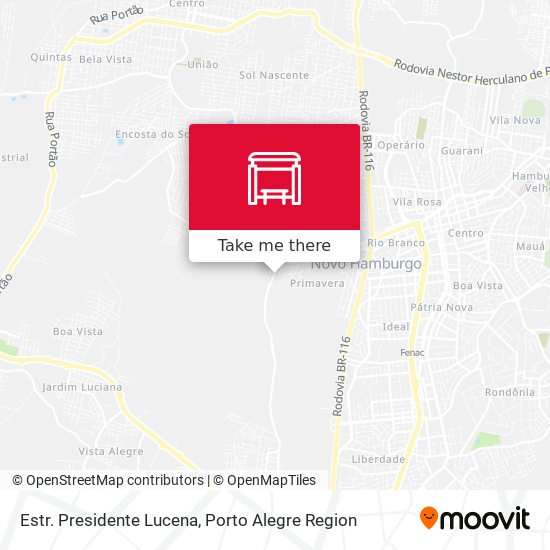 Estr. Presidente Lucena map