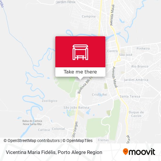 Vicentina Maria Fidélis map