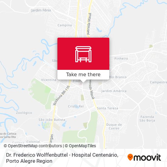 Dr. Frederico Wolffenbuttel - Hospital Centenário map
