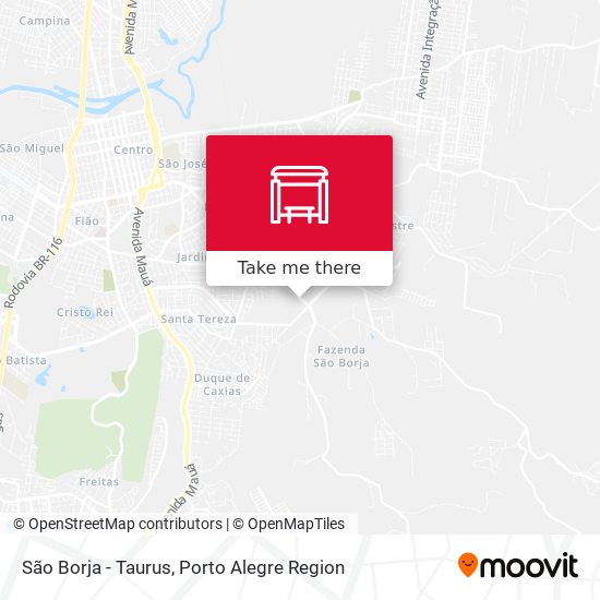 São Borja - Taurus map