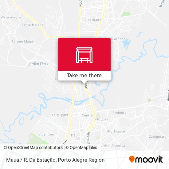 Mauá / R. Da Estação map