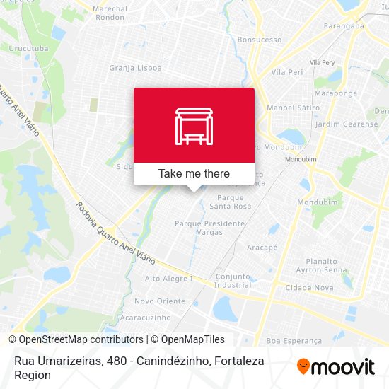 Rua Umarizeiras, 480 - Canindézinho map