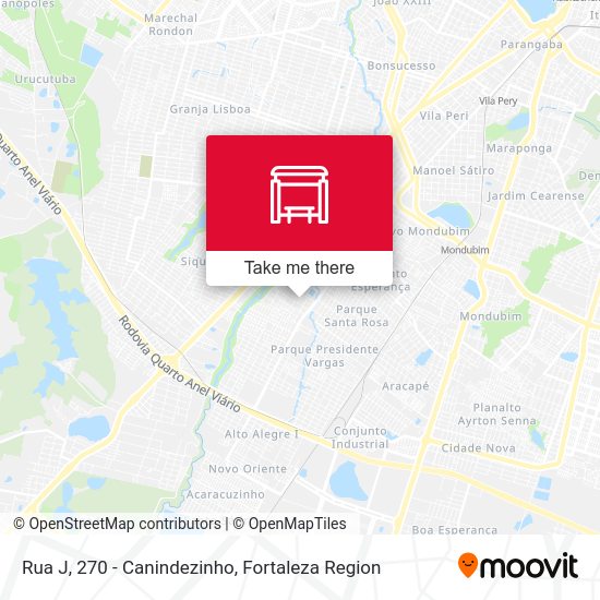 Rua J, 270 - Canindezinho map
