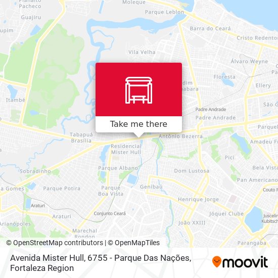 Avenida Mister Hull, 6755 - Parque Das Nações map