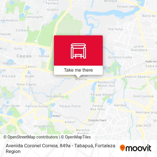 Avenida Coronel Correia, 849a - Tabapuá map