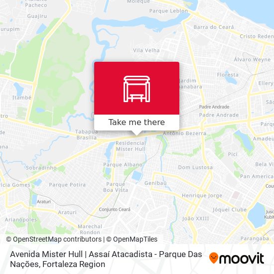 Mapa Avenida Mister Hull | Assaí Atacadista - Parque Das Nações