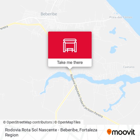 Rodovia Rota Sol Nascente - Beberibe map