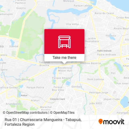 Rua 01 | Churrascaria Mangueira - Tabapuá map