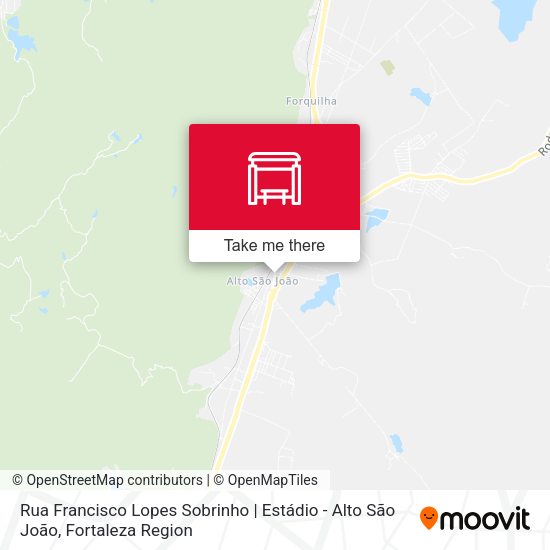 Rua Francisco Lopes Sobrinho | Estádio - Alto São João map