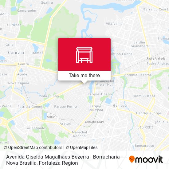 Avenida Giselda Magalhães Bezerra | Borracharia - Nova Brasília map