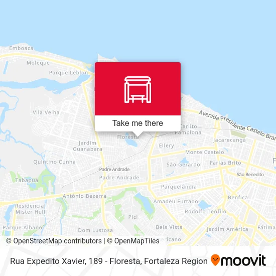 Rua Expedito Xavier, 189 - Floresta map