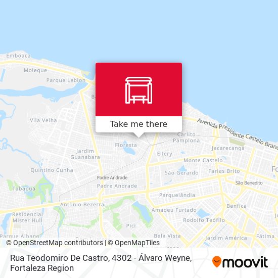 Rua Teodomiro De Castro, 4302 - Álvaro Weyne map