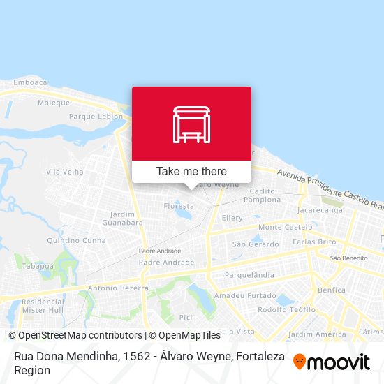 Rua Dona Mendinha, 1562 - Álvaro Weyne map