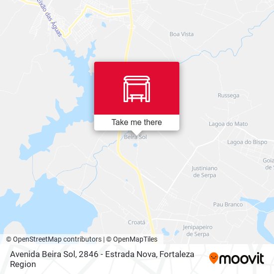 Avenida Beira Sol, 2846 - Estrada Nova map
