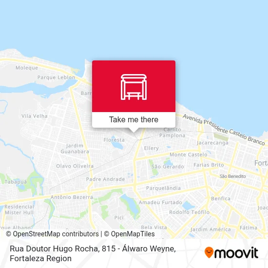 Rua Doutor Hugo Rocha, 815 - Álwaro Weyne map