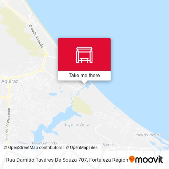 Rua Damião Taváres De Souza 707 map