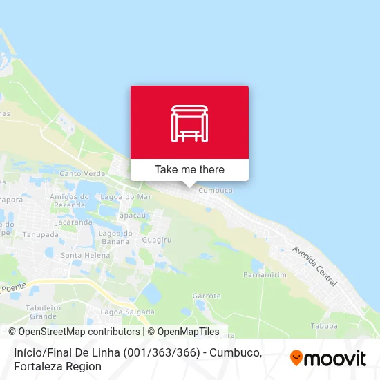 Início / Final De Linha (001 / 363 / 366) - Cumbuco map