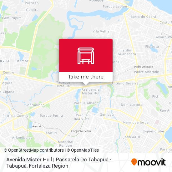 Mapa Avenida Mister Hull | Passarela Do Tabapuá - Tabapuá