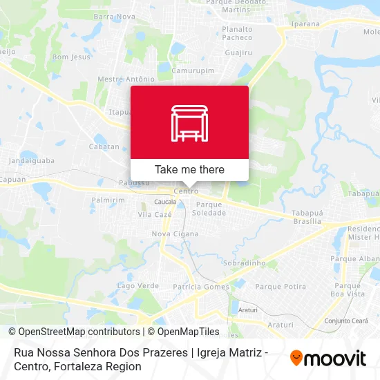 Rua Nossa Senhora Dos Prazeres | Igreja Matriz - Centro map