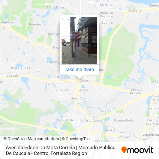 Mapa Avenida Edson Da Mota Correia | Mercado Público De Caucaia - Centro