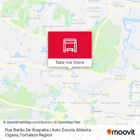 Rua Barão De Ibiapaba | Auto Escola Aldeota - Cigana map
