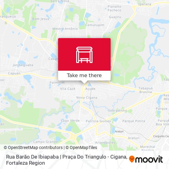 Rua Barão De Ibiapaba | Praça Do Triangulo - Cigana map
