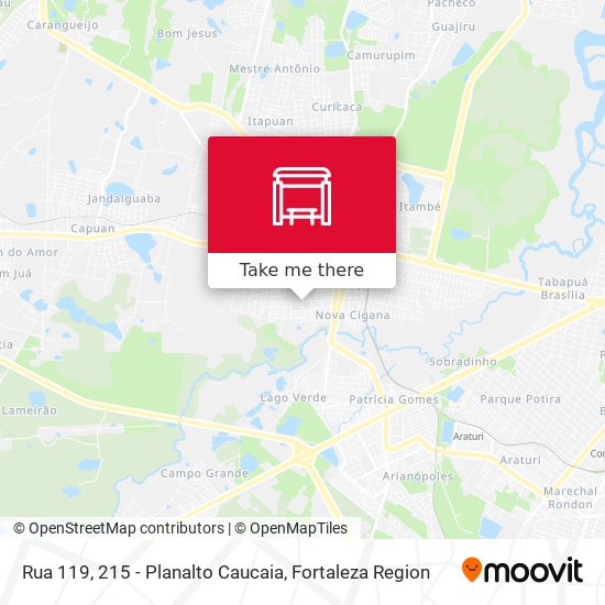 Rua 119, 215 - Planalto Caucaia map