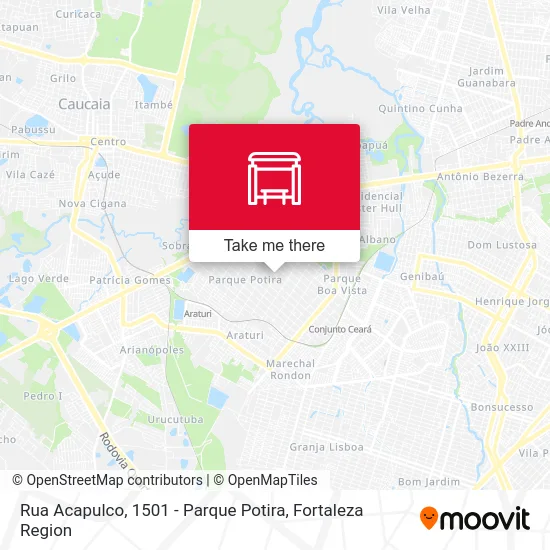 Rua Acapulco, 1501 - Parque Potira map