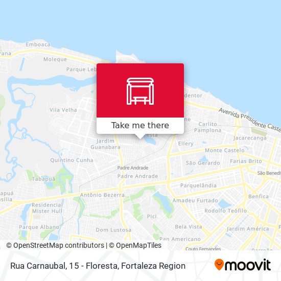 Rua Carnaubal, 15 - Floresta map