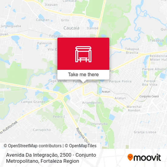 Avenida Da Integração, 2500 - Conjunto Metropolitano map